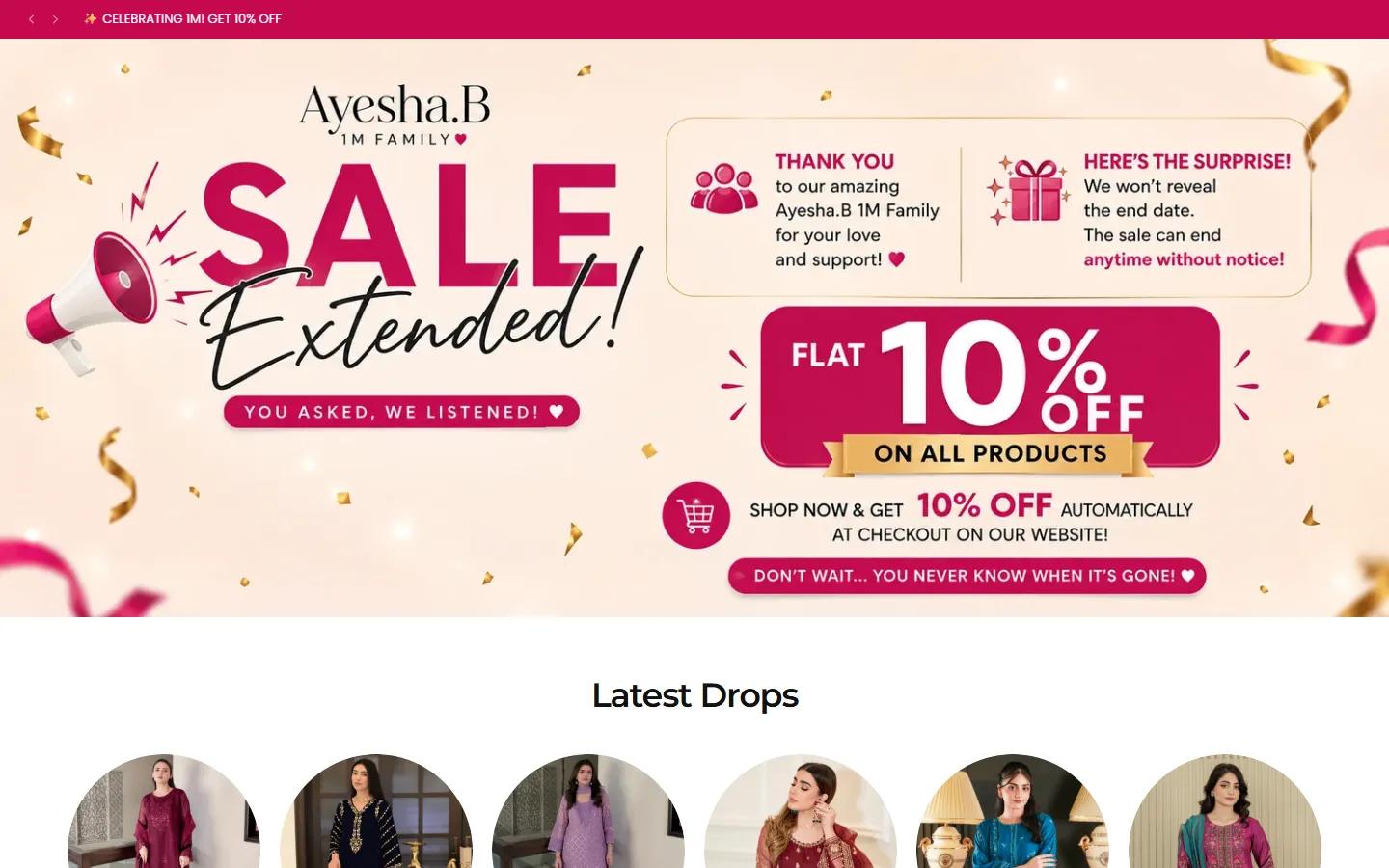 Ayesha.B website designed and built by GECA