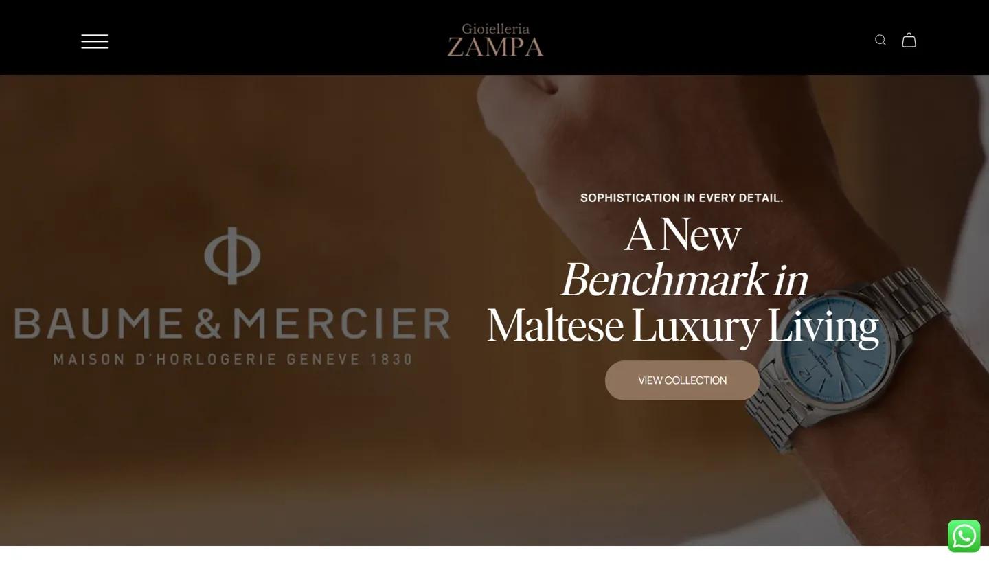 Zampa website designed and built by GECA